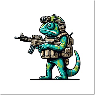 Tactical Cameleon Mastery Tee: Where Style Meets Stealth Posters and Art
